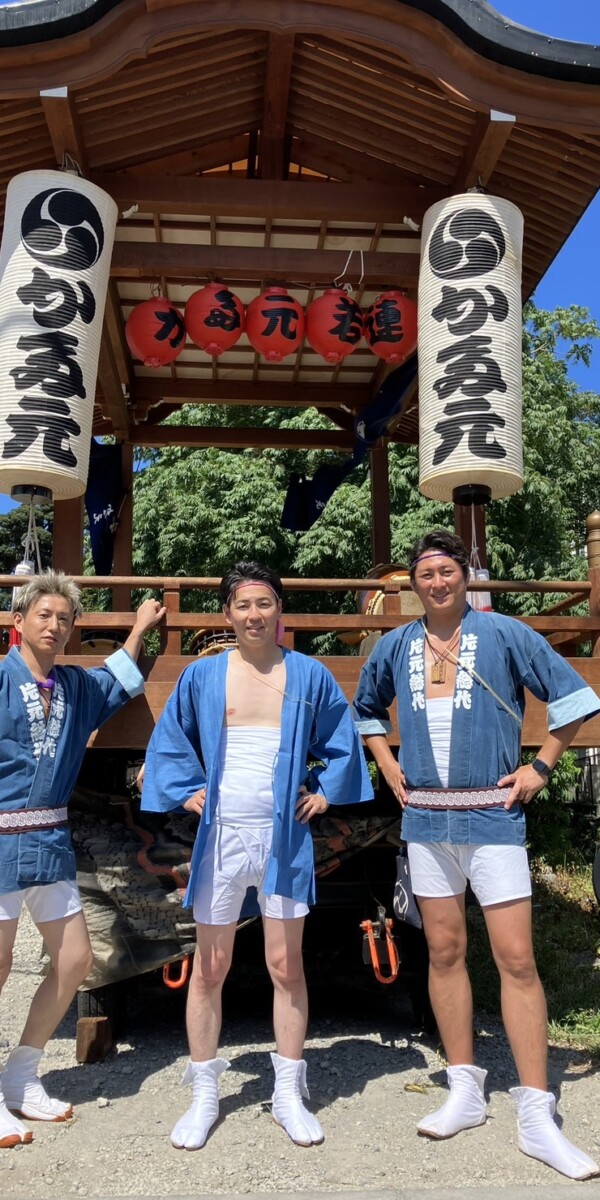 八坂神社例大祭に片元若連として参加